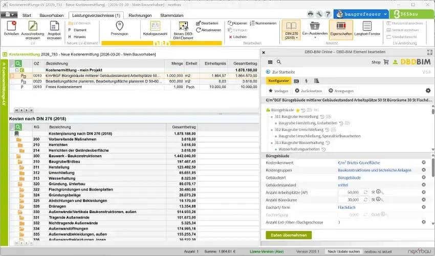 BIM-Objekte in nextbau BIM-Objekte in nextbau